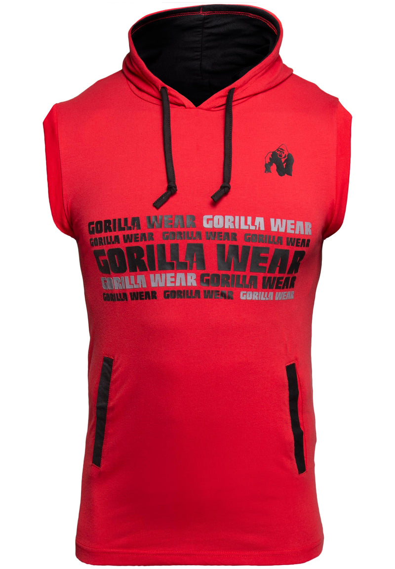 Load image into Gallery viewer, Gorilla Wear - Melbourne S/l Hooded T-shirt - Red