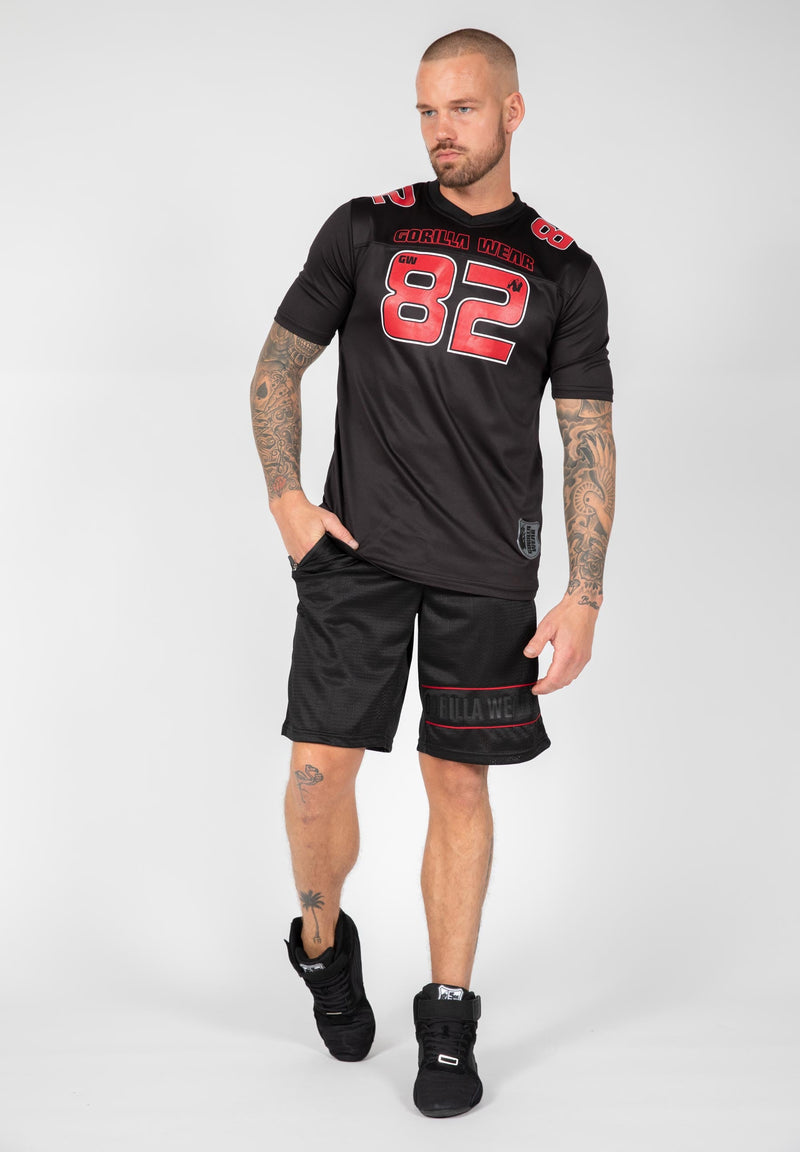 Load image into Gallery viewer, Gorilla Wear - Fresno T-Shirt - Black/Red