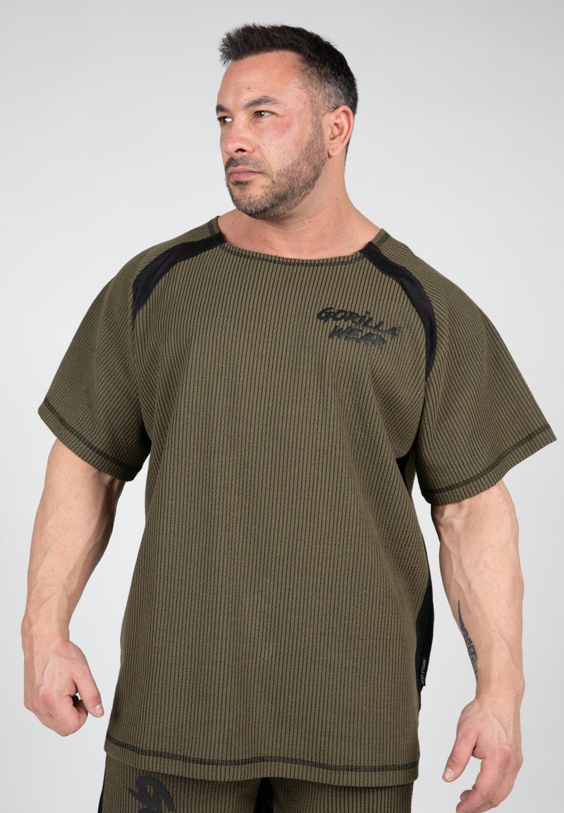 Load image into Gallery viewer, Gorilla Wear - Augustine Old School Workout Top - Army Green