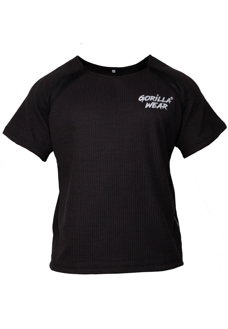Load image into Gallery viewer, Gorilla Wear - Augustine Old School Workout Top - Black - Oversize