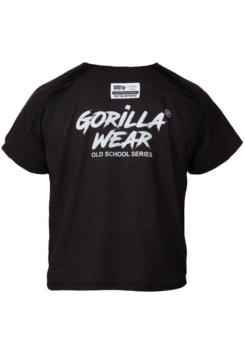Load image into Gallery viewer, Gorilla Wear - Augustine Old School Workout Top - Black - Oversize