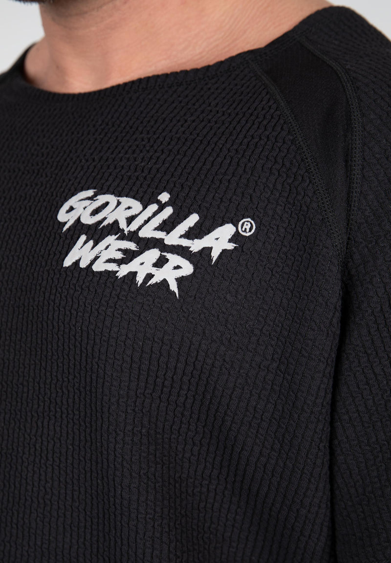 Load image into Gallery viewer, Gorilla Wear - Augustine Old School Workout Top - Black - Oversize