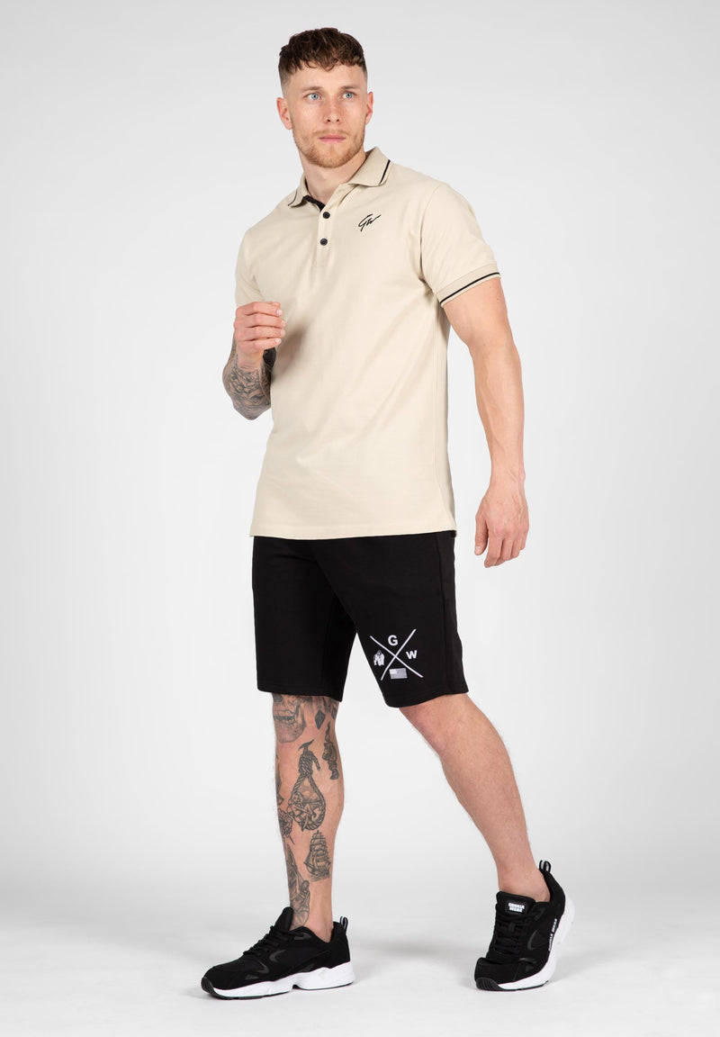 Load image into Gallery viewer, Gorilla Wear - Delano Polo - Beige/Black