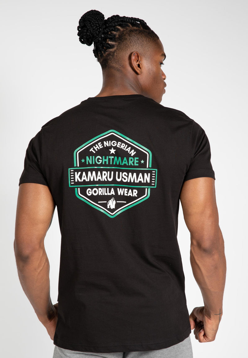Load image into Gallery viewer, Gorilla Wear - Kamaru Usman T-shirt - Black