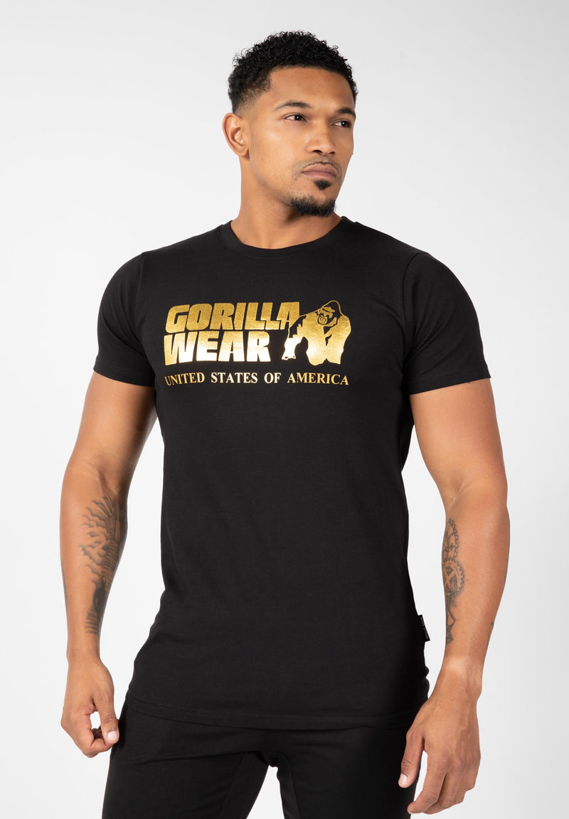 Load image into Gallery viewer, Gorilla Wear - Classic T-shirt - Black/Gold