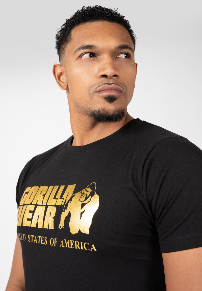 Load image into Gallery viewer, Gorilla Wear - Classic T-shirt - Black/Gold