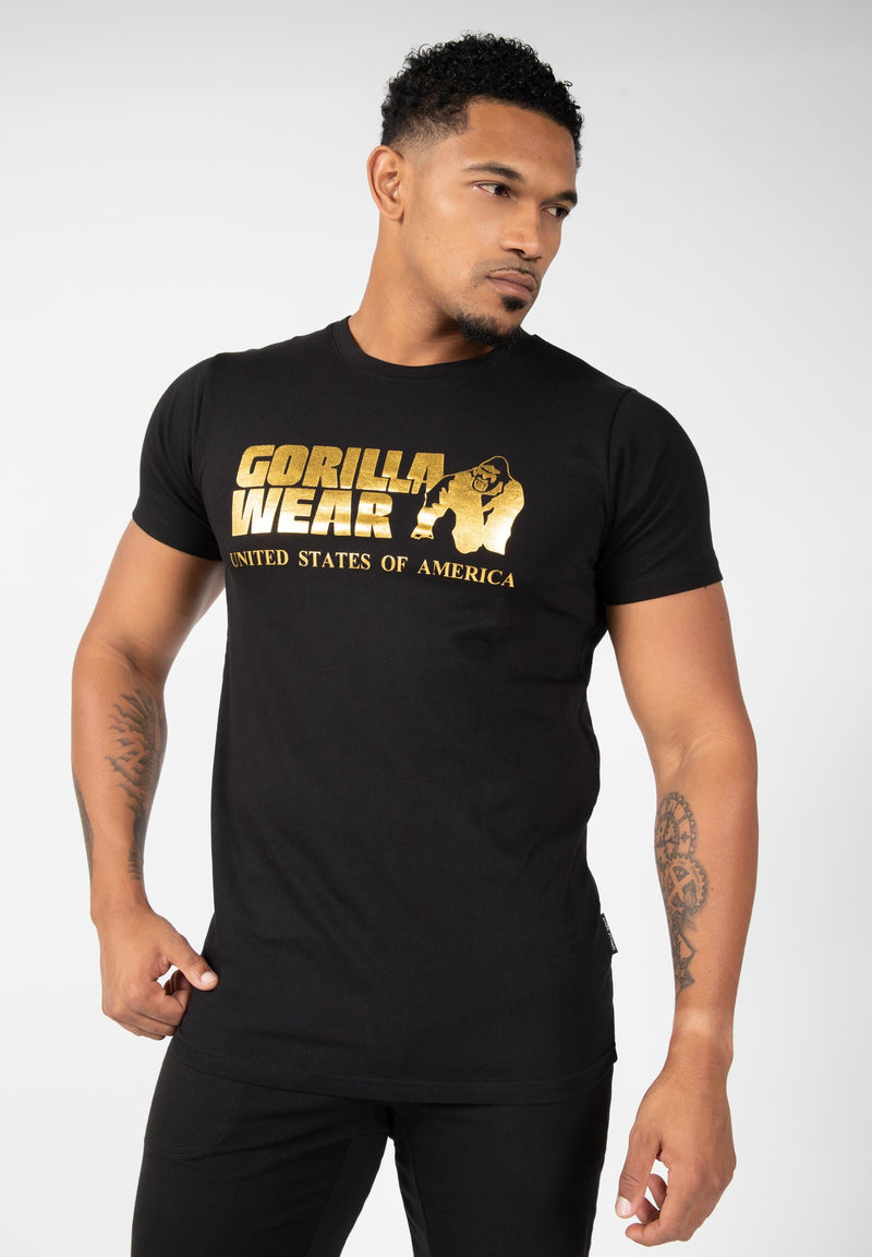 Load image into Gallery viewer, Gorilla Wear - Classic T-shirt - Black/Gold