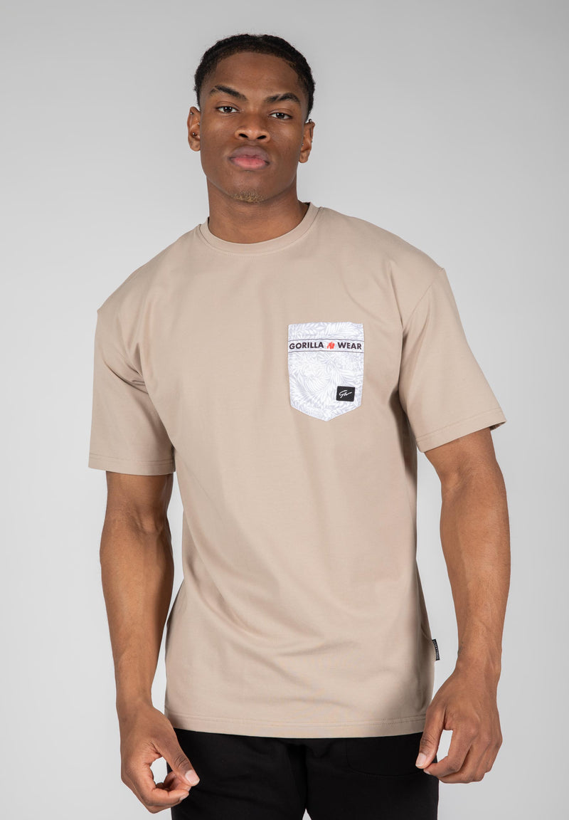 Load image into Gallery viewer, Gorilla Wear - Dover Oversized T-Shirt - Beige