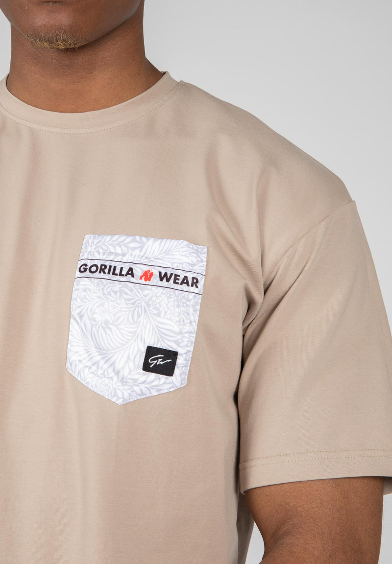 Load image into Gallery viewer, Gorilla Wear - Dover Oversized T-Shirt - Beige