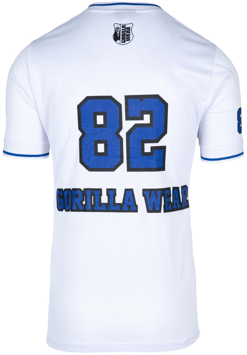 Load image into Gallery viewer, Gorilla Wear - San Mateo T-Shirt - White/Blue