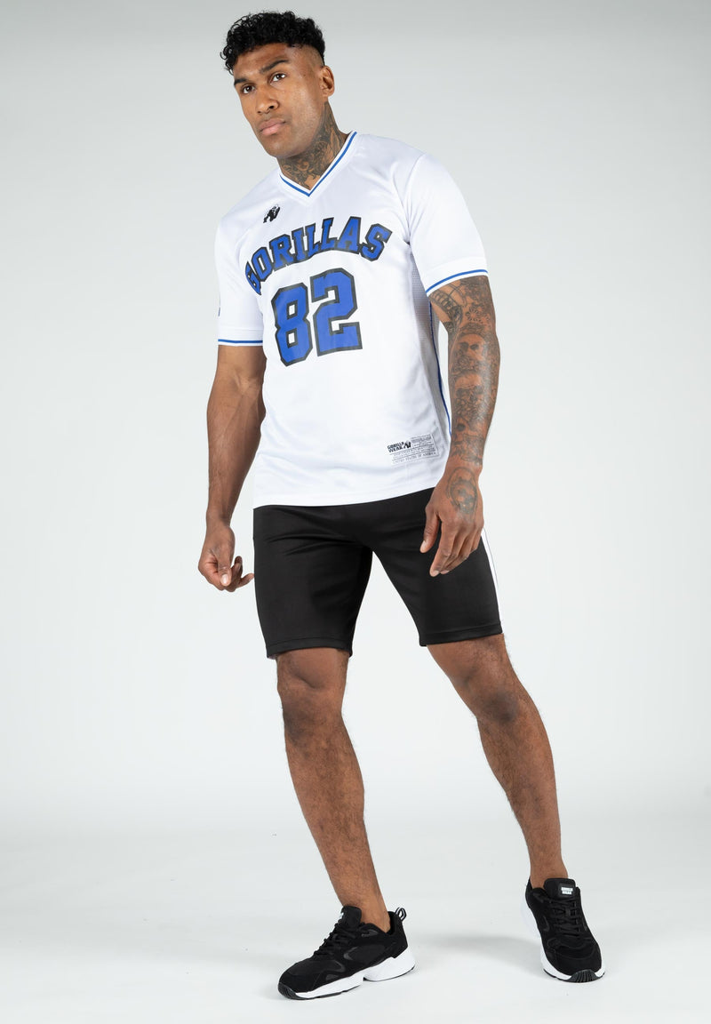 Load image into Gallery viewer, Gorilla Wear - San Mateo T-Shirt - White/Blue
