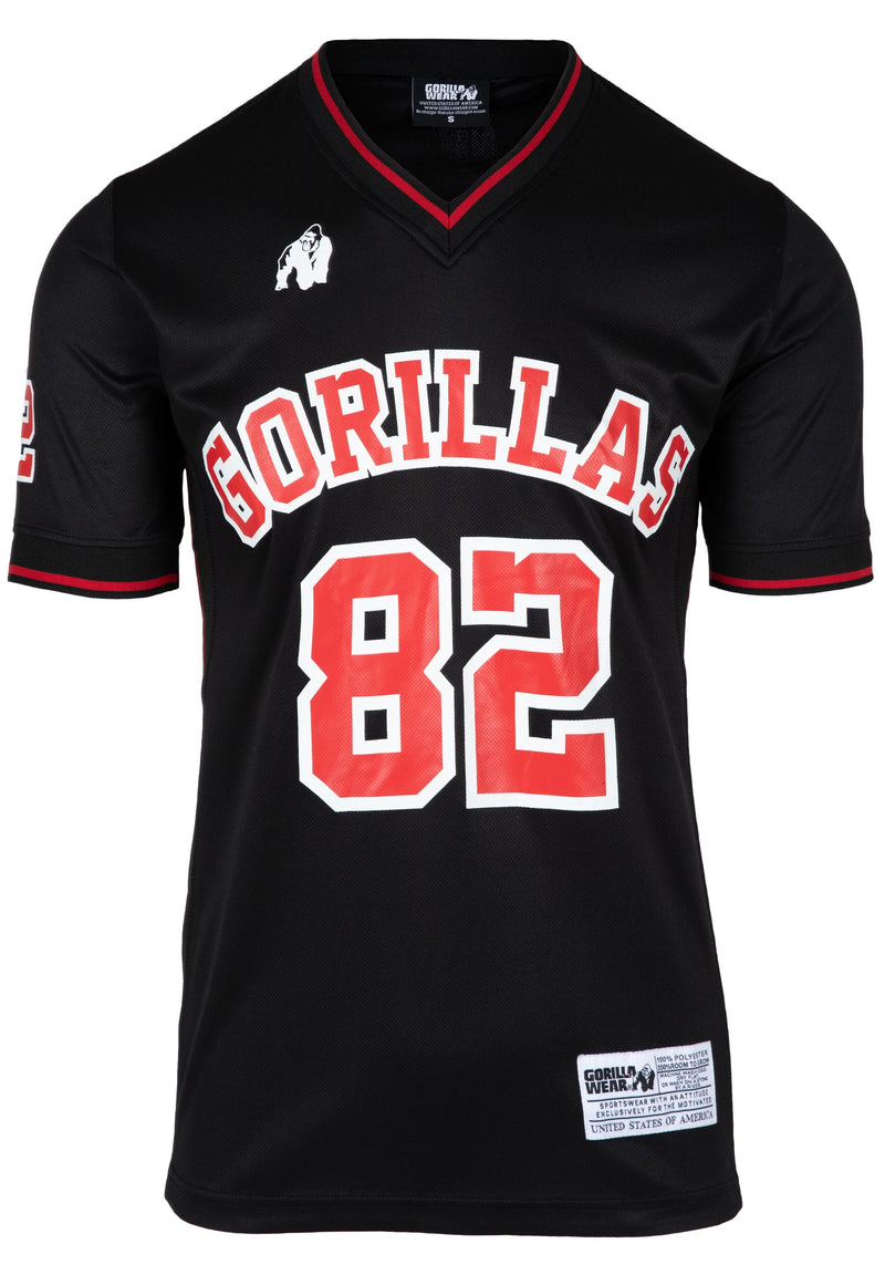 Load image into Gallery viewer, Gorilla Wear - San Mateo T-shirt - Black/Red
