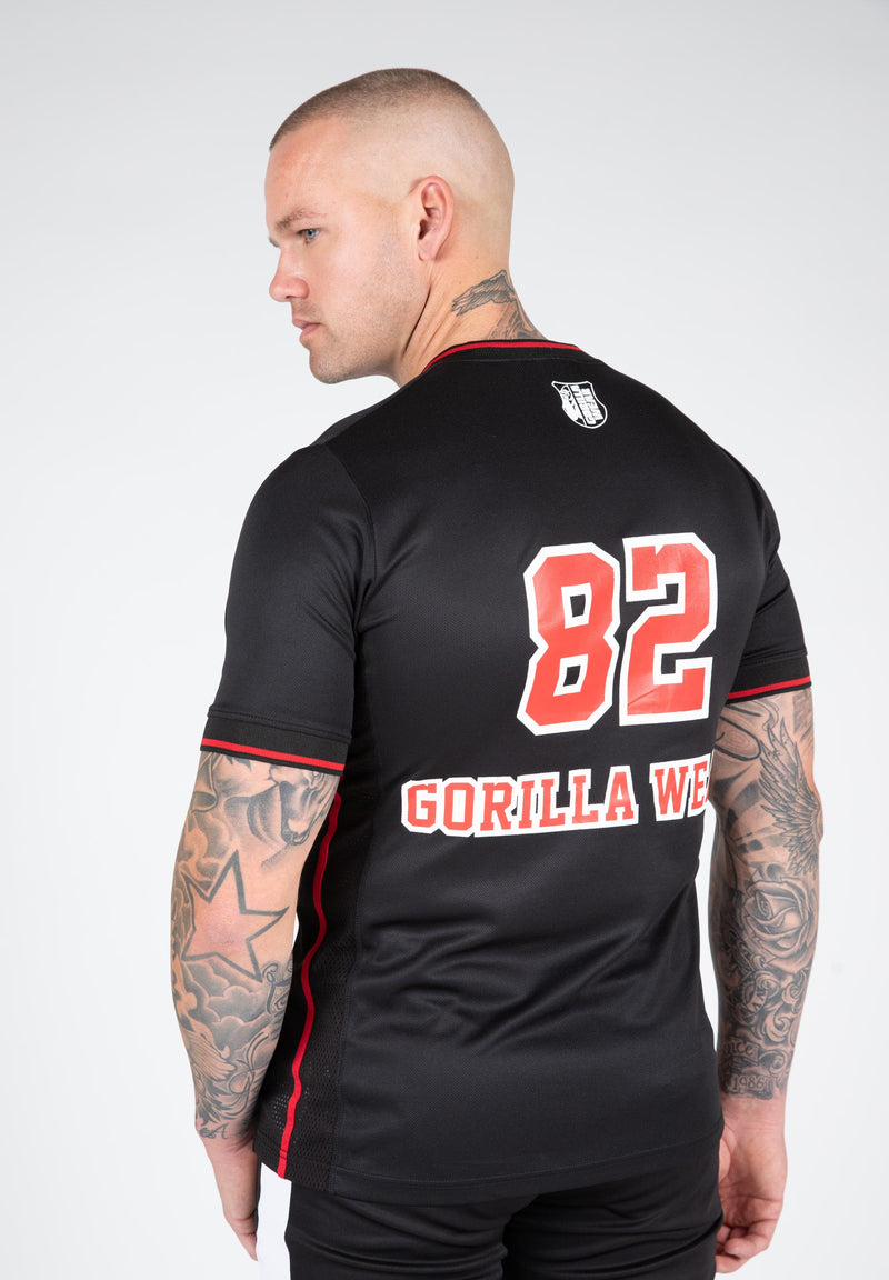 Load image into Gallery viewer, Gorilla Wear - San Mateo T-shirt - Black/Red