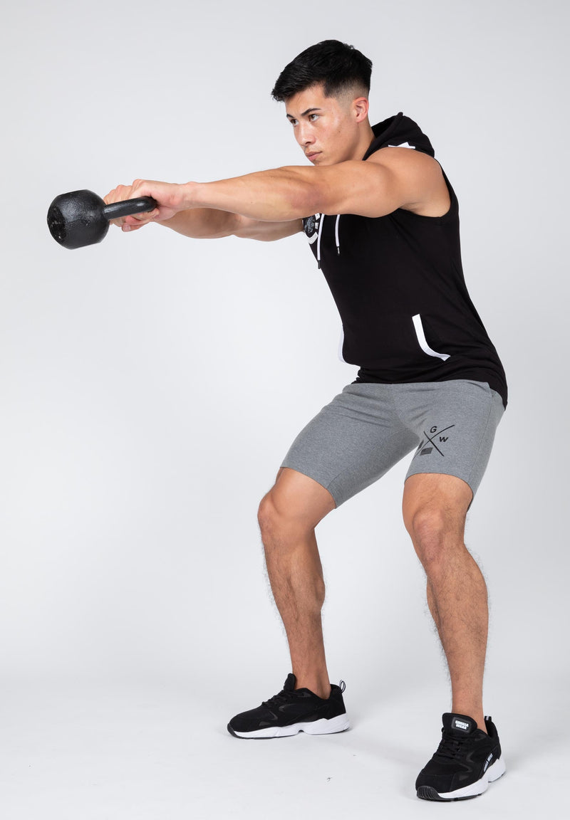 Load image into Gallery viewer, Gorilla Wear - Oswego S/L Hooded T-shirt - Black