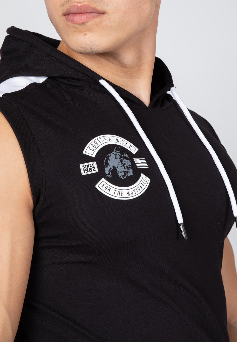 Load image into Gallery viewer, Gorilla Wear - Oswego S/L Hooded T-shirt - Black