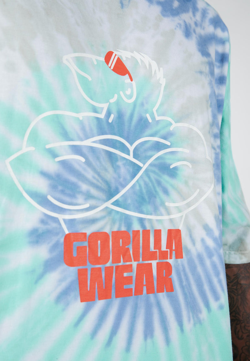 Load image into Gallery viewer, Gorilla Wear - Legacy Oversized T-Shirt - Blue/Green