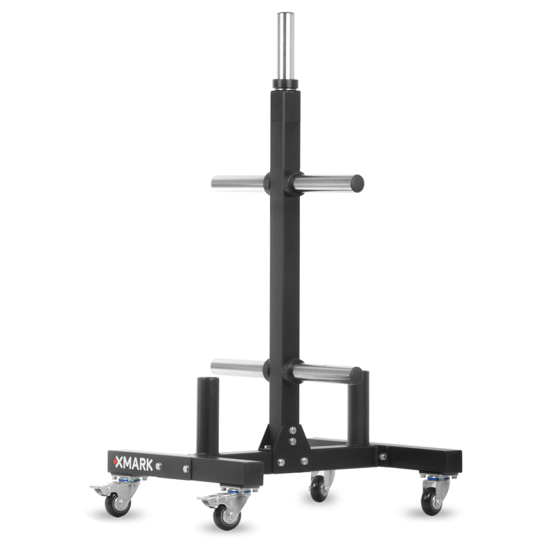 Load image into Gallery viewer, XMARK - Commercial Bumper Plate Tree on Castors with Dual Bar Holders