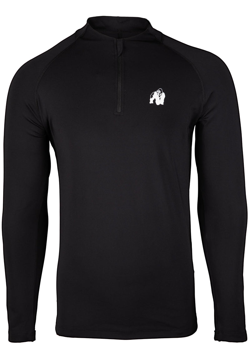 Load image into Gallery viewer, Gorilla Wear - Hamilton Hybrid Long Sleeve - Black - Slim Fit
