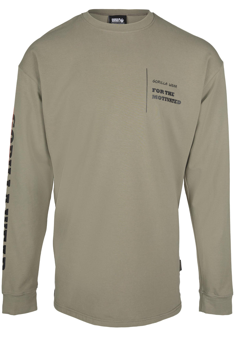 Load image into Gallery viewer, Gorilla Wear - Boise Oversized Long Sleeve - Army Green