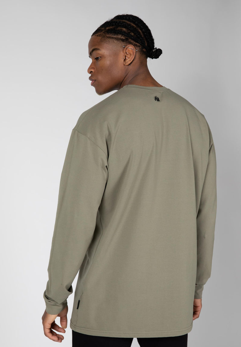 Load image into Gallery viewer, Gorilla Wear - Boise Oversized Long Sleeve - Army Green