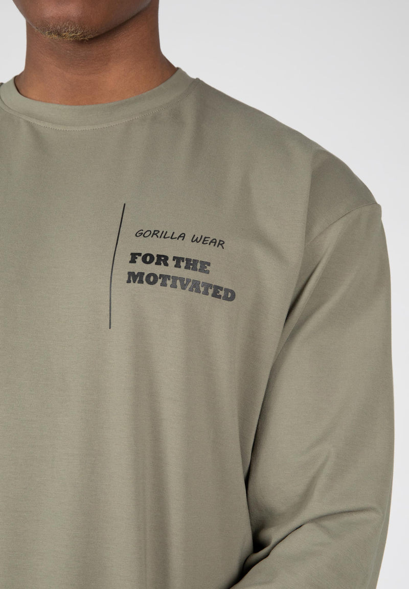 Load image into Gallery viewer, Gorilla Wear - Boise Oversized Long Sleeve - Army Green