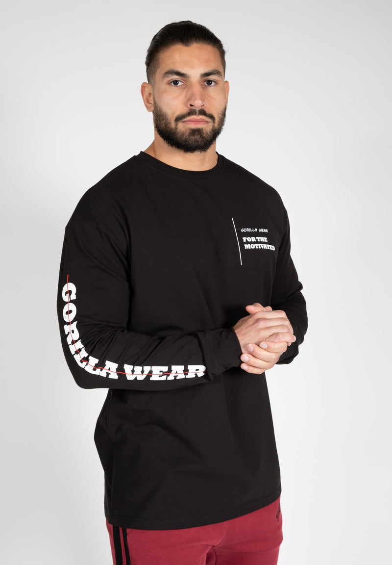 Load image into Gallery viewer, Gorilla Wear - Boise Oversized Long Sleeve - Black