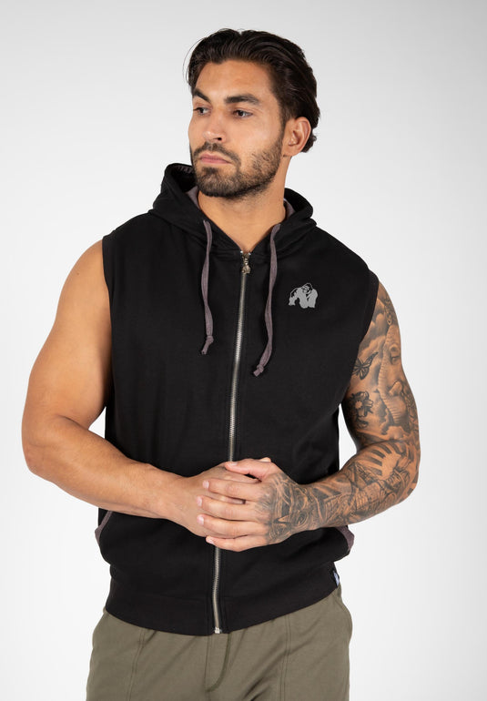 Gorilla Wear - Springfield S/L Zipped Hoodie - Black