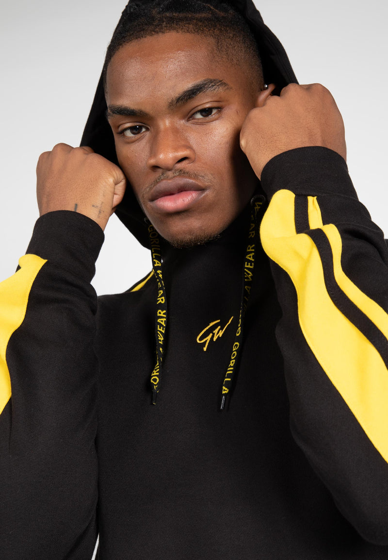 Load image into Gallery viewer, Gorilla Wear - Banks Oversized Hoodie - Black/Yellow