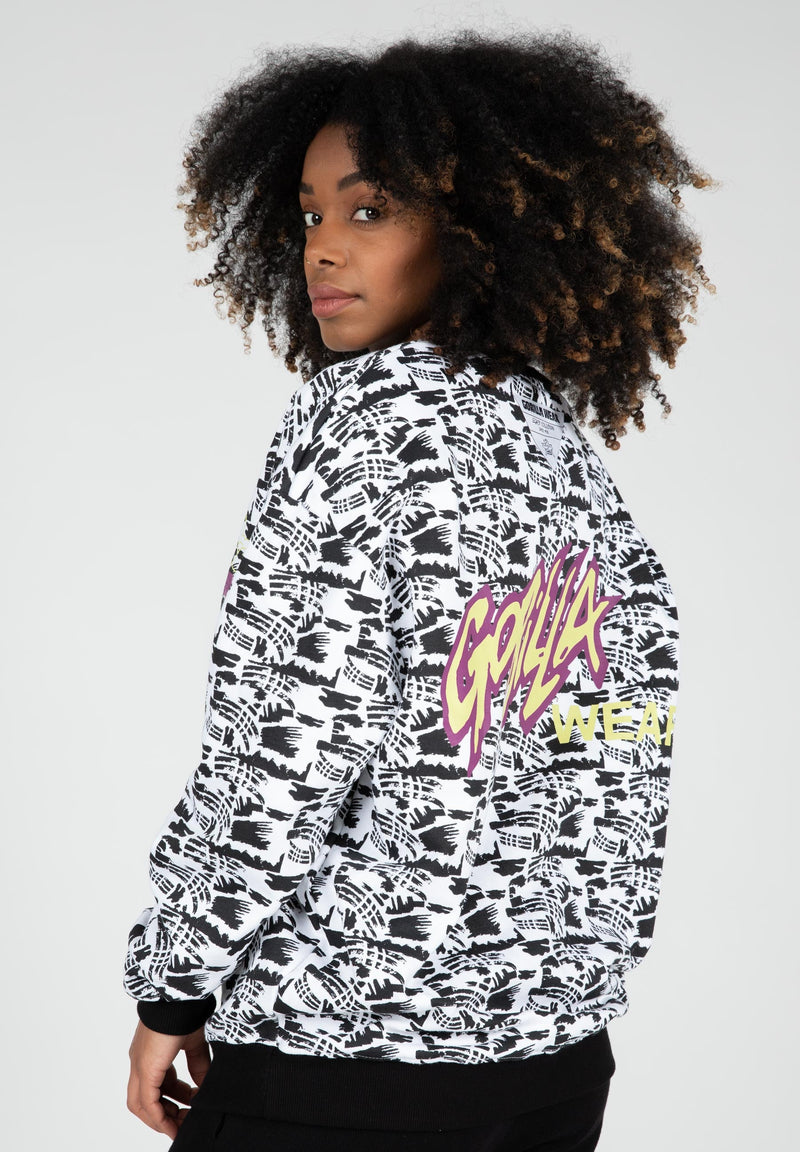 Load image into Gallery viewer, Gorilla Wear - Legacy Oversized Sweatshirt - White/Black