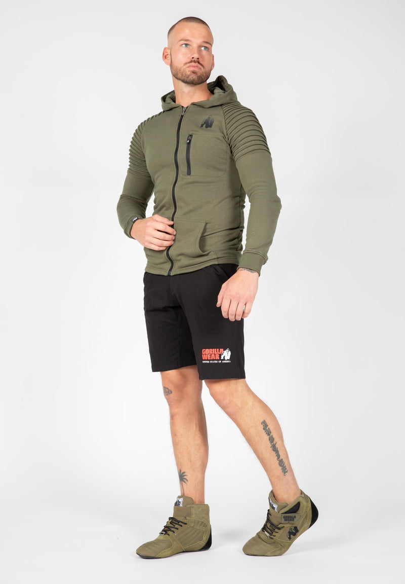 Load image into Gallery viewer, Gorilla Wear - Delta Zipped Hoodie - Army Green