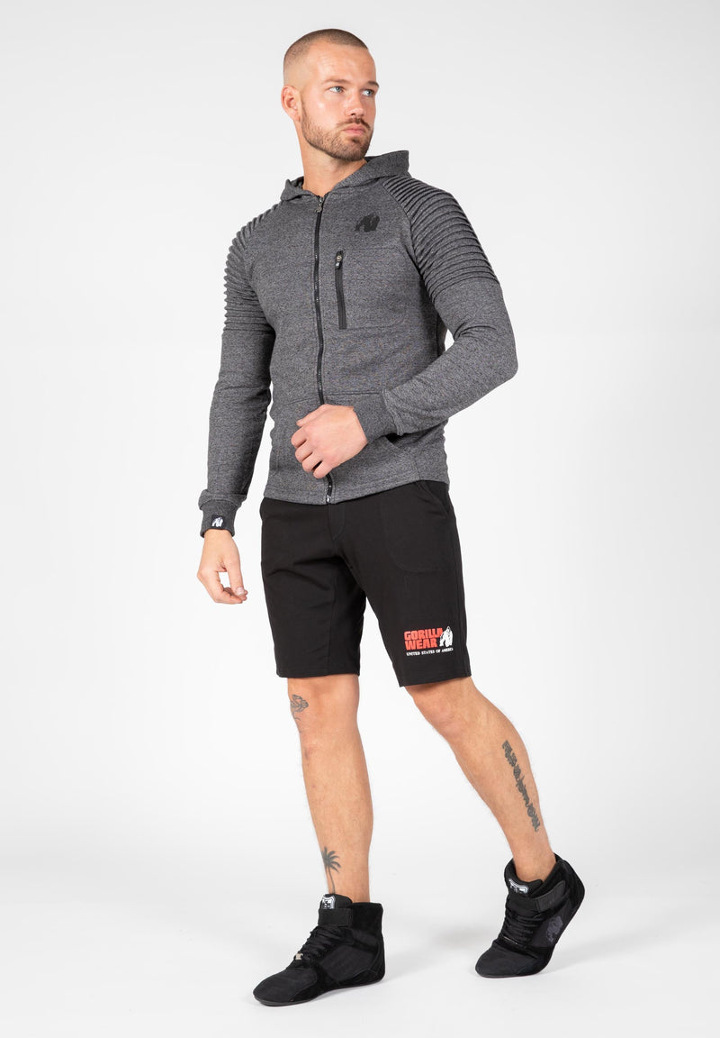 Load image into Gallery viewer, Gorilla Wear - Delta Zipped Hoodie - Gray