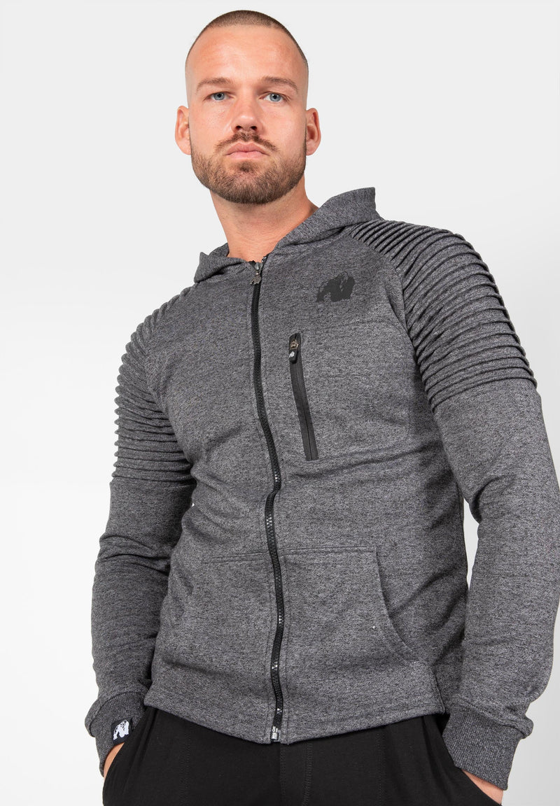 Load image into Gallery viewer, Gorilla Wear - Delta Zipped Hoodie - Gray
