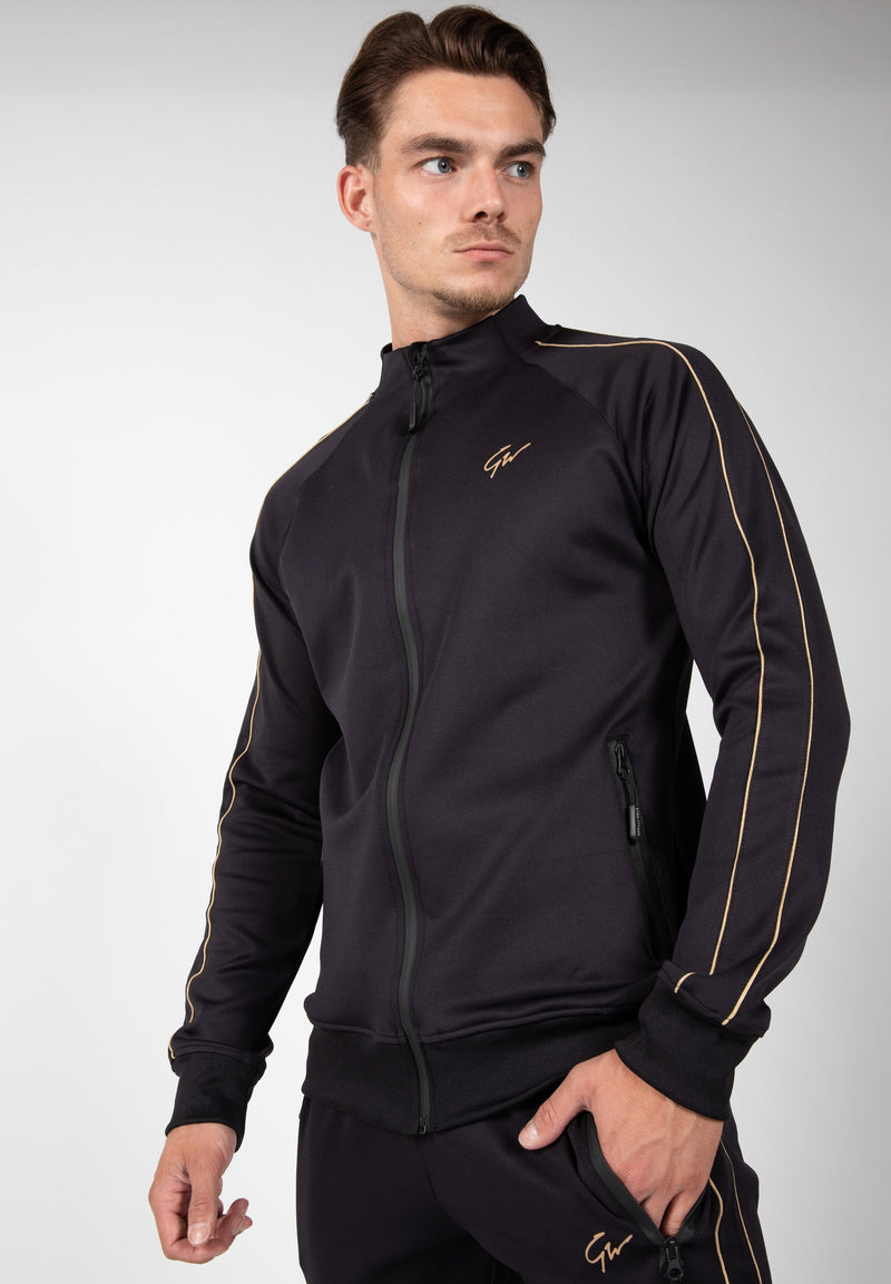 Load image into Gallery viewer, Gorilla Wear - Wenden Track Jacket - Black/Gold