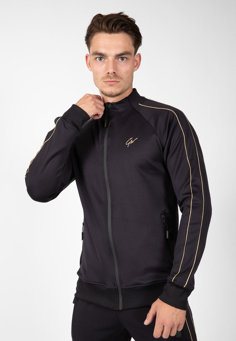 Load image into Gallery viewer, Gorilla Wear - Wenden Track Jacket - Black/Gold