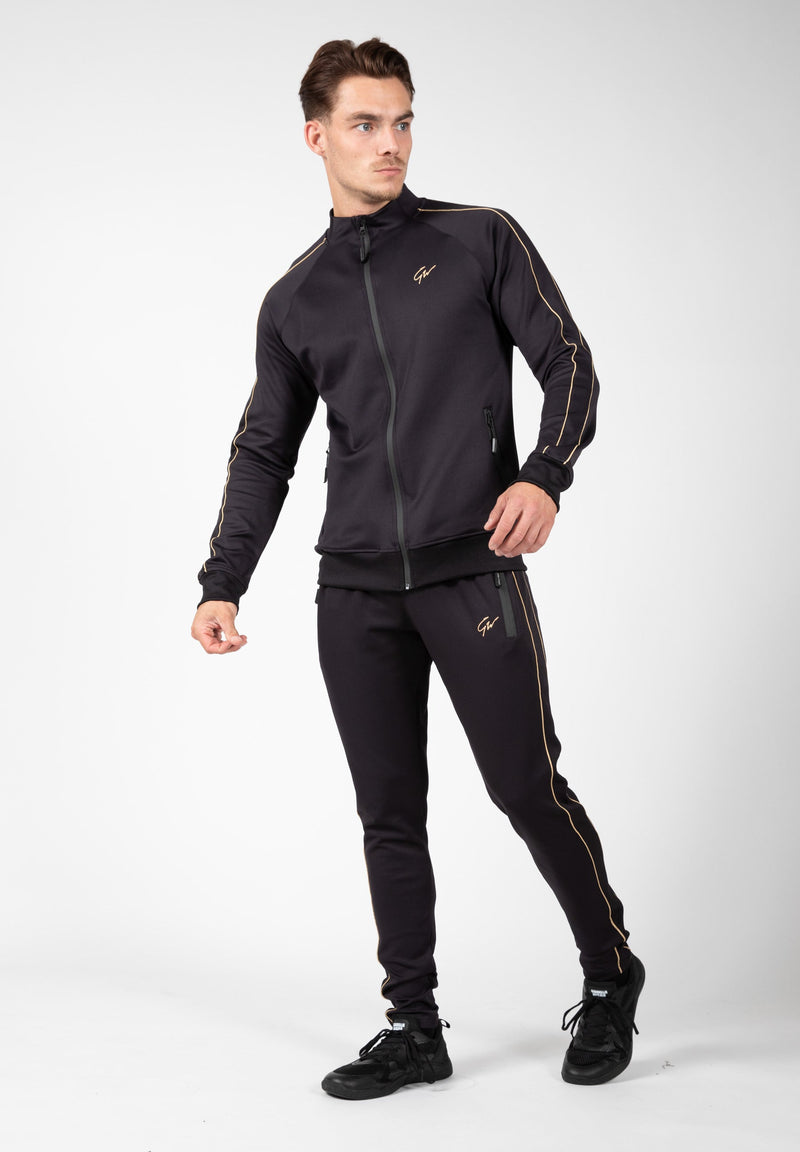 Load image into Gallery viewer, Gorilla Wear - Wenden Track Jacket - Black/Gold