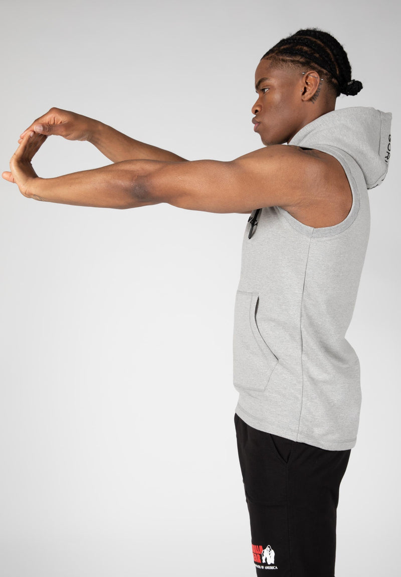 Load image into Gallery viewer, Gorilla Wear - Lincoln Sleeveless Hoodie - Gray