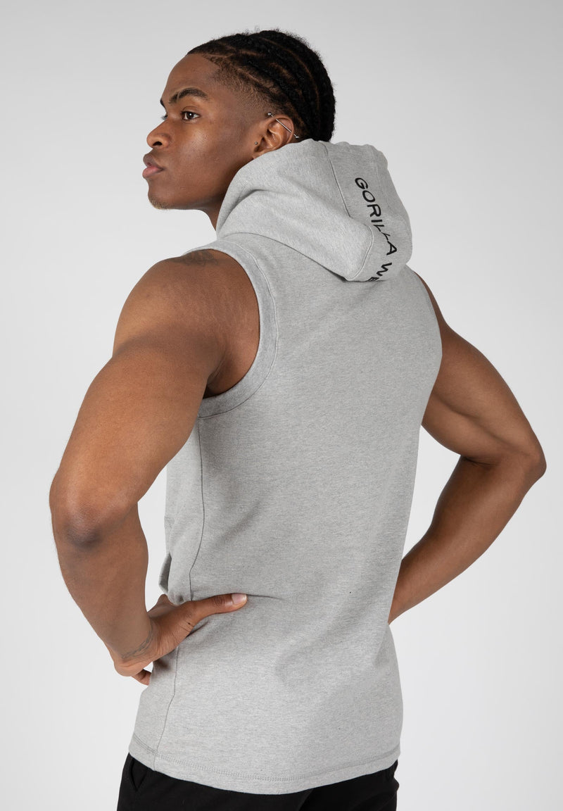 Load image into Gallery viewer, Gorilla Wear - Lincoln Sleeveless Hoodie - Gray
