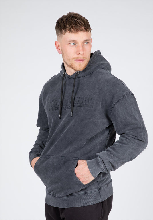 Gorilla Wear - Crowley Men's Oversized Hoodie - Washed Gray