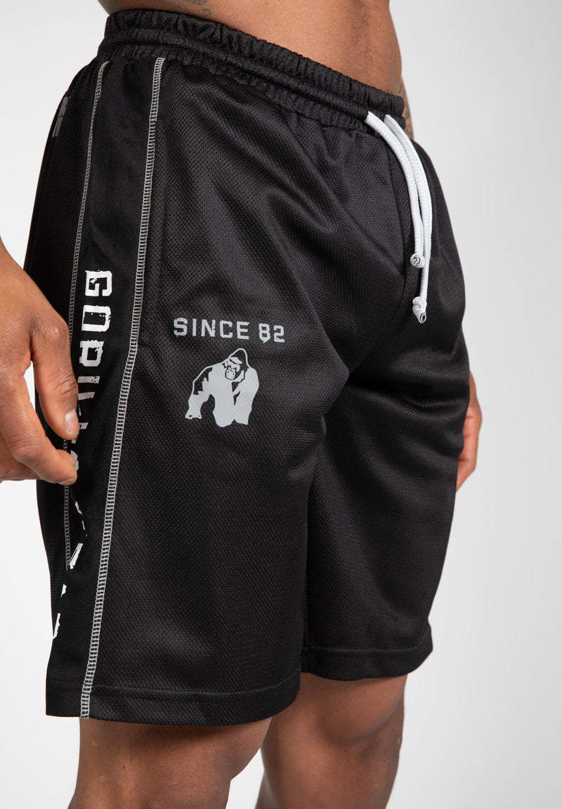 Load image into Gallery viewer, Gorilla Wear - Functional Mesh Shorts - Black/White