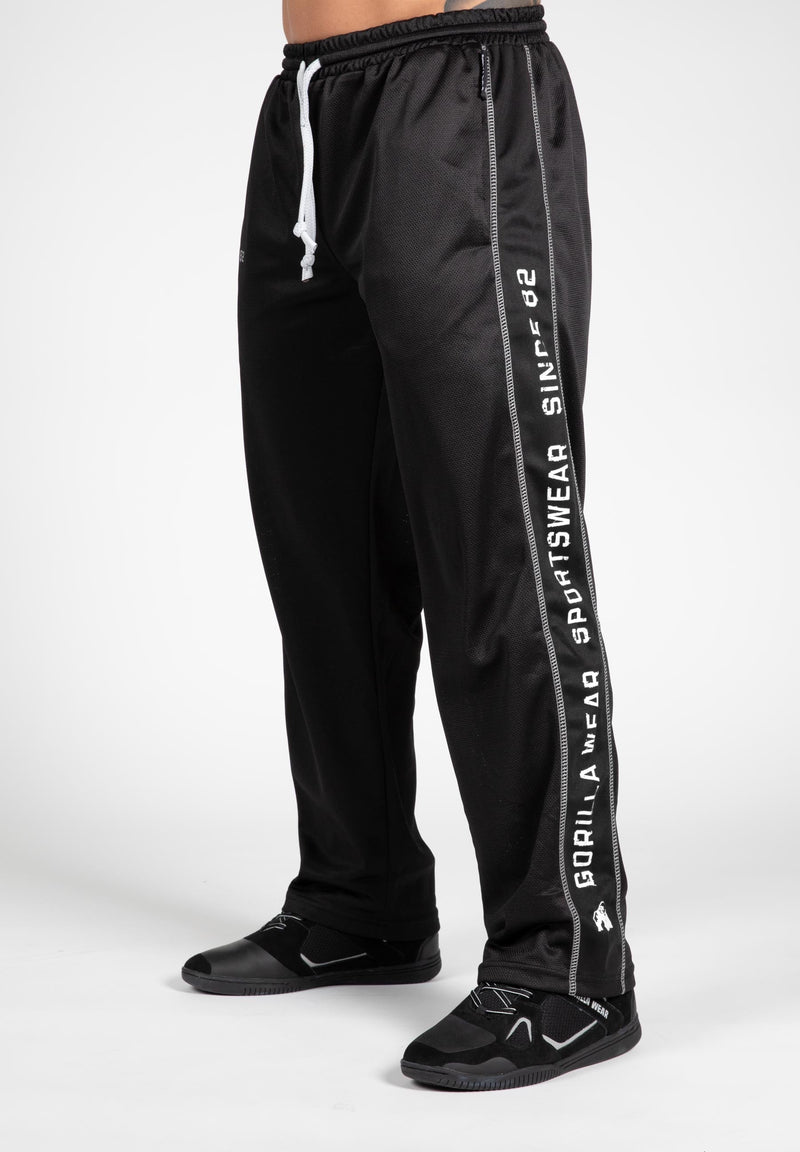 Load image into Gallery viewer, Gorilla Wear - Functional Mesh Pants - Black/White - Sweatpants