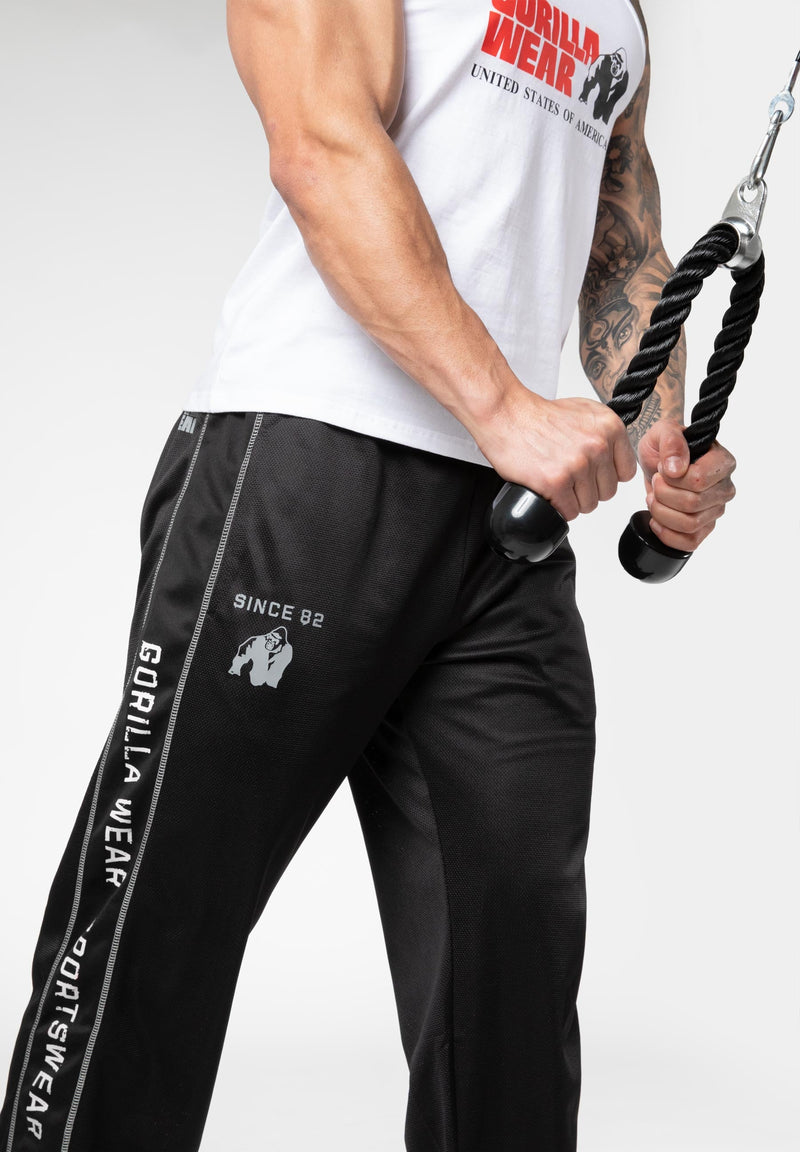 Load image into Gallery viewer, Gorilla Wear - Functional Mesh Pants - Black/White - Sweatpants
