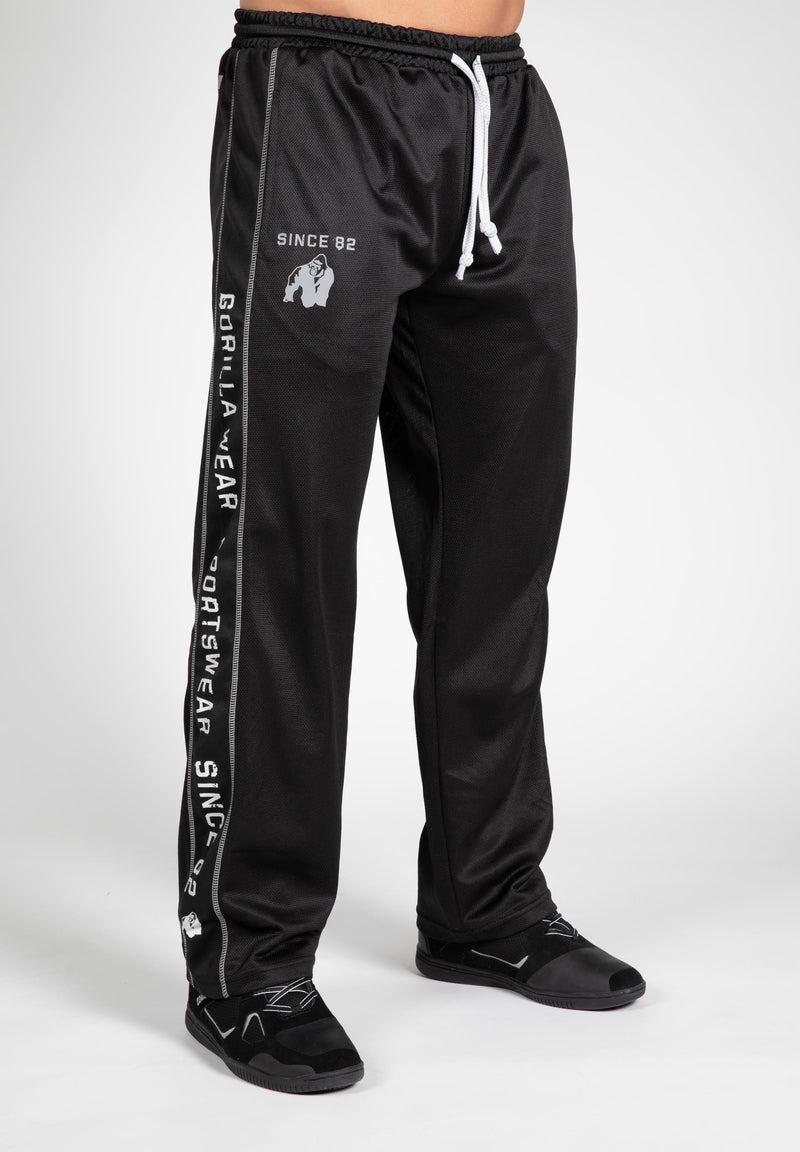 Load image into Gallery viewer, Gorilla Wear - Functional Mesh Pants - Black/White - Sweatpants