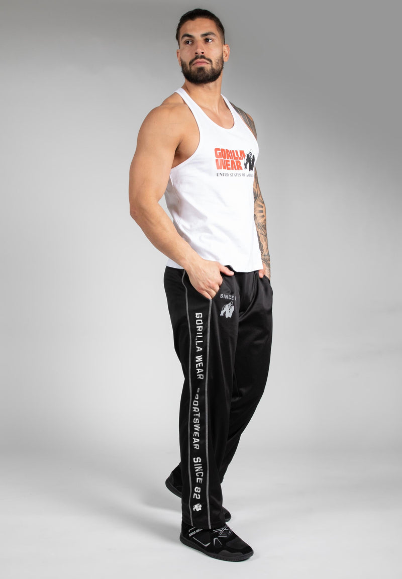 Load image into Gallery viewer, Gorilla Wear - Functional Mesh Pants - Black/White - Sweatpants