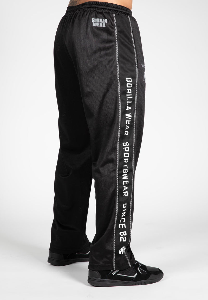 Load image into Gallery viewer, Gorilla Wear - Functional Mesh Pants - Black/White - Sweatpants
