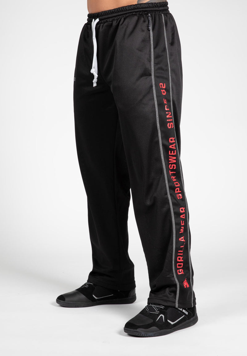 Load image into Gallery viewer, Gorilla Wear - Functional Mesh Pants - Black/Red