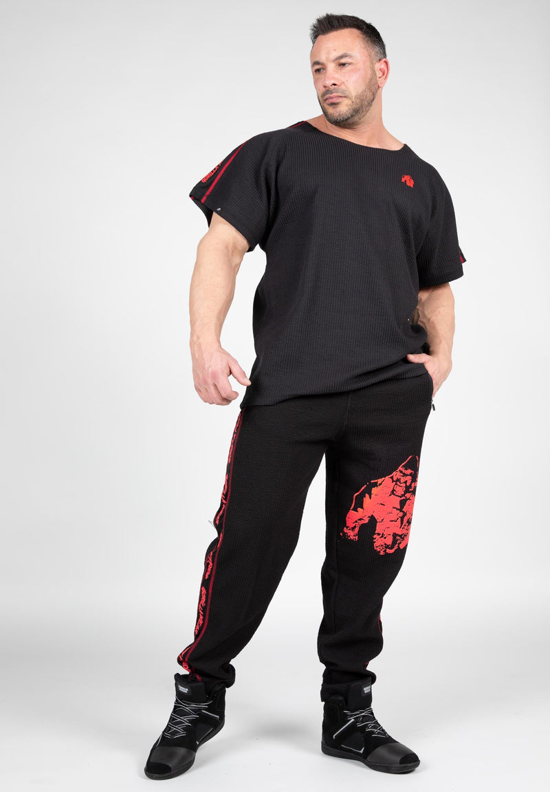 Load image into Gallery viewer, Gorilla Wear - Buffalo Old School Pants - Black/Red