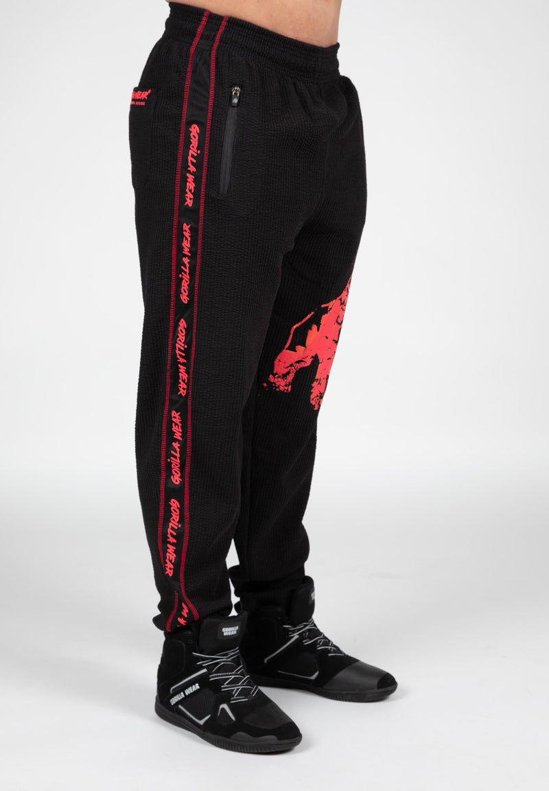 Load image into Gallery viewer, Gorilla Wear - Buffalo Old School Pants - Black/Red