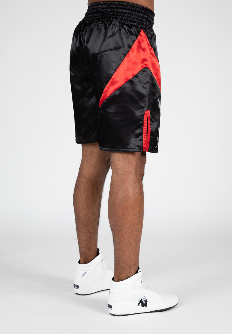 Load image into Gallery viewer, Gorilla Wear - Hornell Boxing Shorts - Black/Red - Unisex