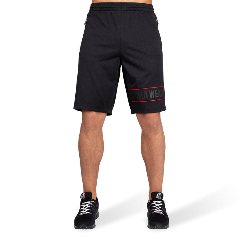 Load image into Gallery viewer, Gorilla Wear - Branson Shorts - Black/Red