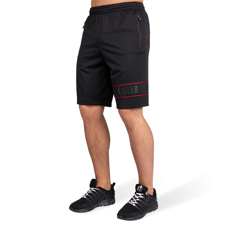 Load image into Gallery viewer, Gorilla Wear - Branson Shorts - Black/Red